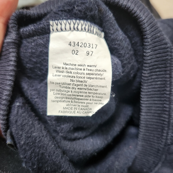 Club Monaco size S navy blue vintage - Picture 3 of 3